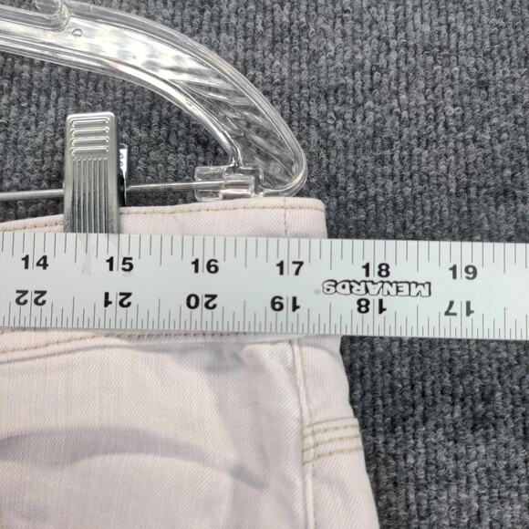 Chico's So Slimming Womens Pants Jeans Size 1.5 Beige Light Gray Ankle Zip - Picture 5 of 12